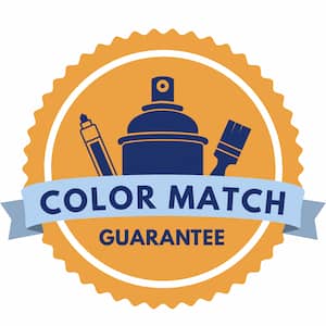 `If your paint does not match, we will make it right with a free replacement or refund.` PaintScratch Color Match Guarantee Badge