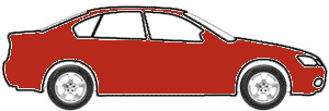 California Red touch up paint for 1987 Mitsubishi Two-Tone